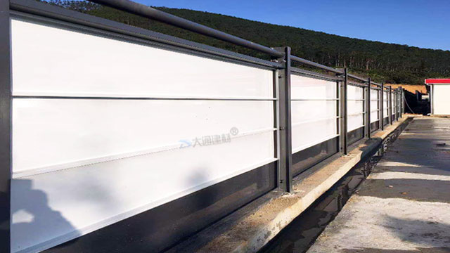 建筑工地防護欄圍擋C款/C型/C類-裝配式烤漆鋼圍擋工程案例